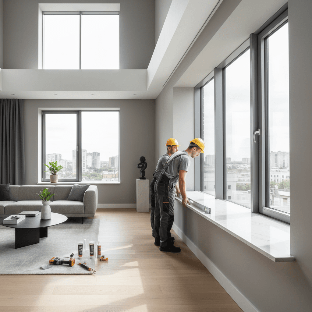 Установка откосов